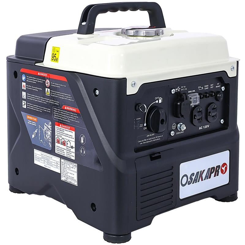 Quiet 1200W Portable Generator - Lightweight & Efficient