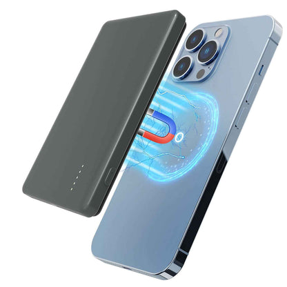 2-in-1 MagSafe Wireless Slim Power Bank 5000mAh
