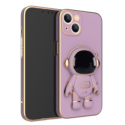 3D Astronaut Phone Case Anti-Drop Electroplating Bracket - Small Enterprise