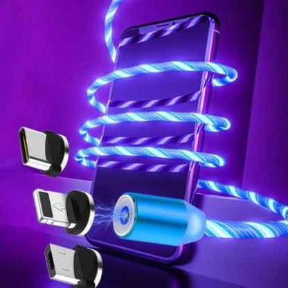 Flowing Light Magnetic Streamer Cable