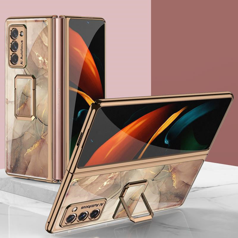 Folding Vertical Clock Phone Case Full Inclusive Personality Male - Small Enterprise