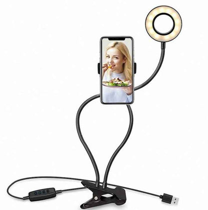 LED Selfie Ring Light with Adjustable 8cm Stand