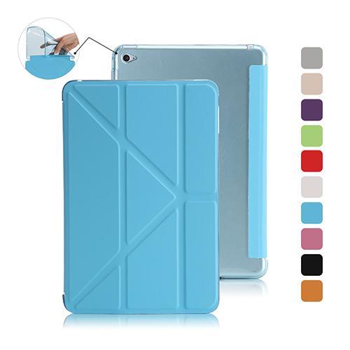 Compatible with Apple, iPad Air 2 Silicon Smart Case with Stand - Small Enterprise