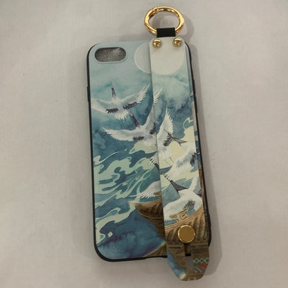 Compatible with Apple, Rose Flowers Wrist Strap phone Cases For iPhone - Small Enterprise