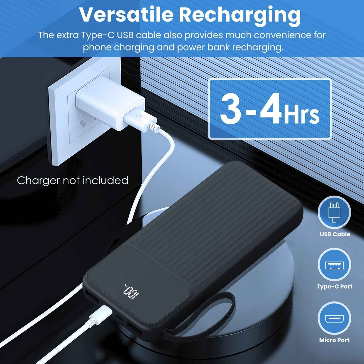 PD22W 20000mAh Fast Charging Power Bank