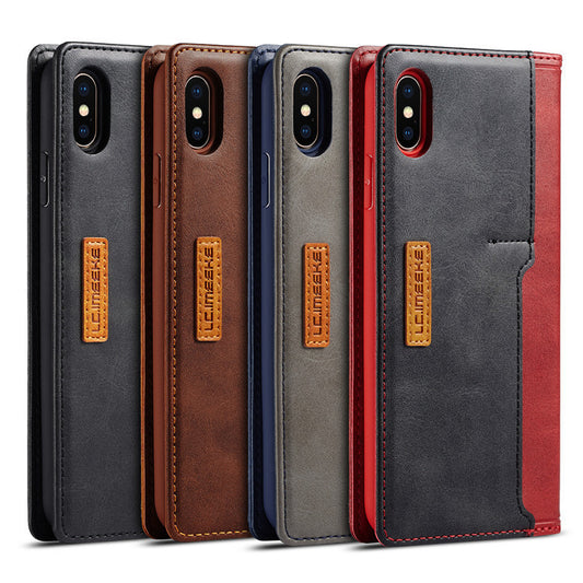 Wallet Leather Case Creative Retro Card Protective Cover - Small Enterprise