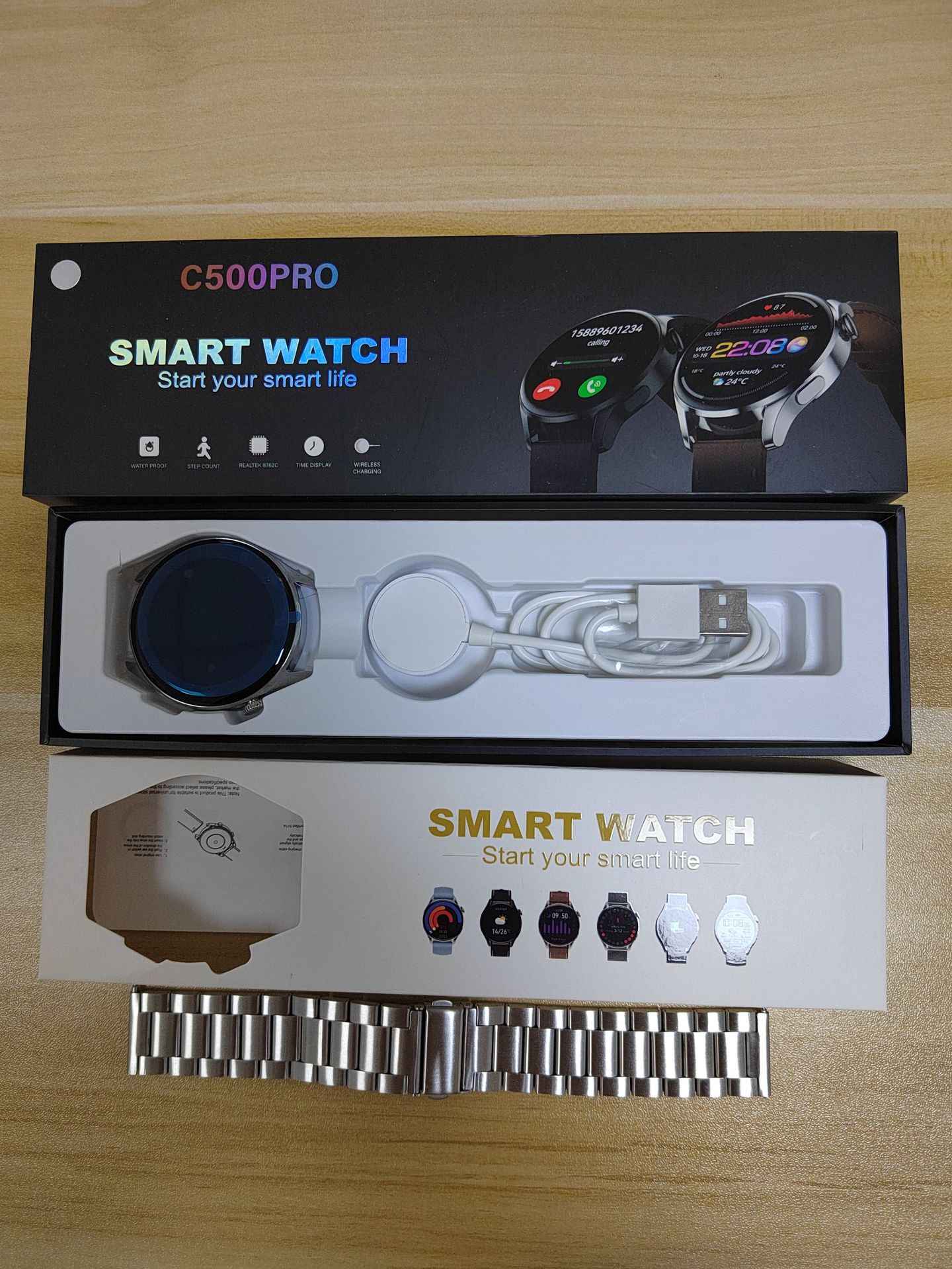 Bluetooth Health Smart Watch with Weather Display