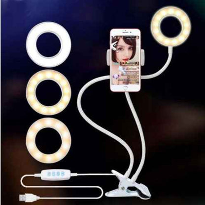 LED Selfie Ring Light with Adjustable 8cm Stand