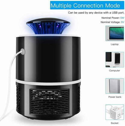 Electric UV Mosquito Killer Lamp USB Zapper Trap