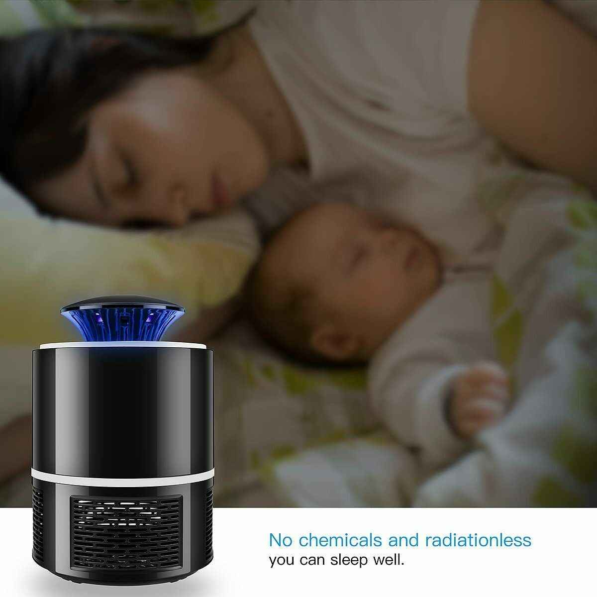 Electric UV Mosquito Killer Lamp USB Zapper Trap
