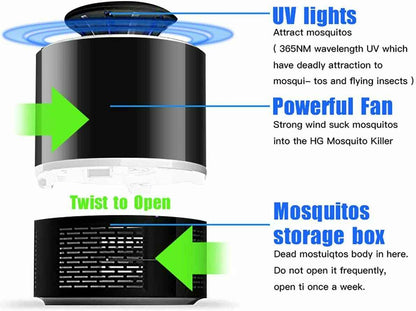 Electric UV Mosquito Killer Lamp USB Zapper Trap