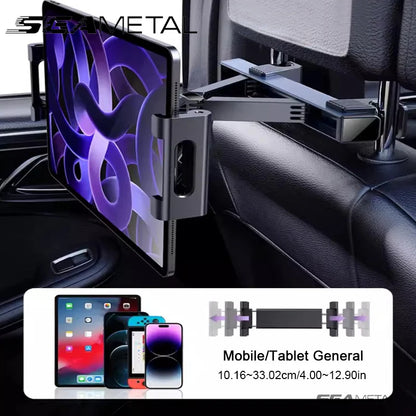 Car Mounts Holder Interior Seat Back Ipad Holder Phone Support for 4-12.9Inch Car Bracket Auto Cellphone Stand Accessor