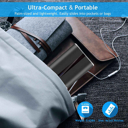 12000mAh Dual USB Portable Power Bank Fast Charger