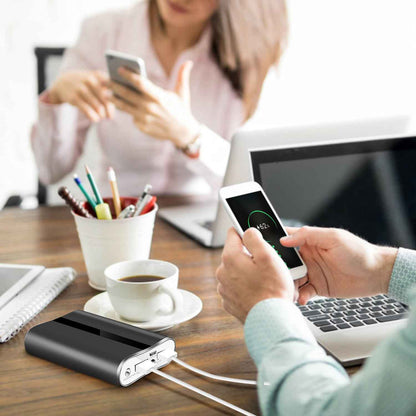 12000mAh Dual USB Portable Power Bank Fast Charger