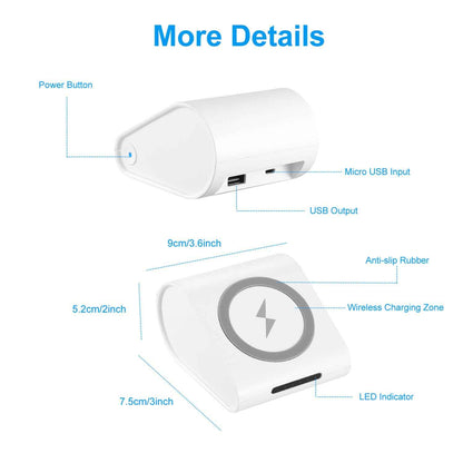 Qi Wireless Charging Power Bank 10400mAh