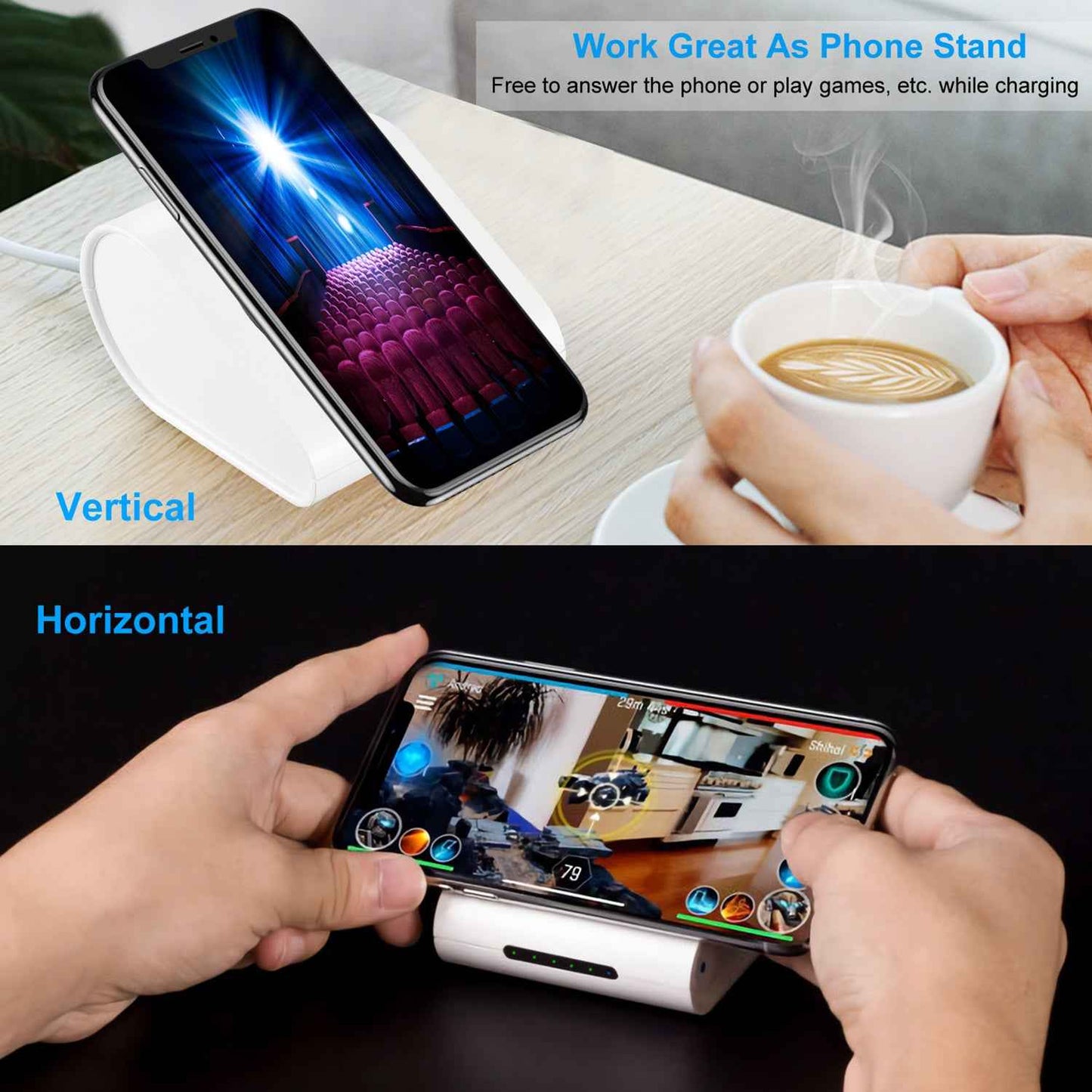 Qi Wireless Charging Power Bank 10400mAh