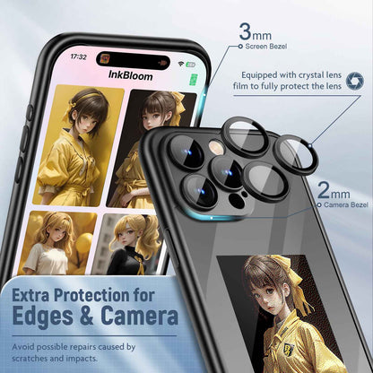 iPhone 15 Pro Max NFC Ink Screen Flip Case