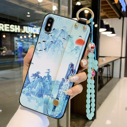 Compatible with Apple, Rose Flowers Wrist Strap phone Cases For iPhone - Small Enterprise