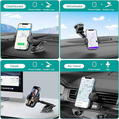 4-in-1 Universal Car Phone Mount with Super Suction
