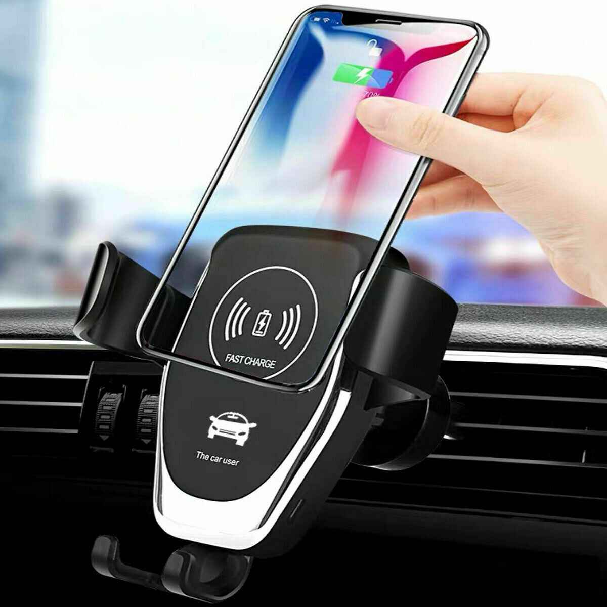 10W Qi Wireless Car Charger Mount Holder