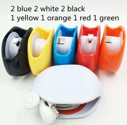 Automatic Earphone Retractor Reel-type Push-type Telescopic Multi-function Data Storage Box Winder