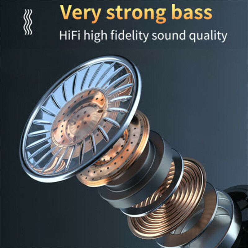 TWS Wireless 5.1 Waterproof Bluetooth Sports Earphones - Smallenterprised 