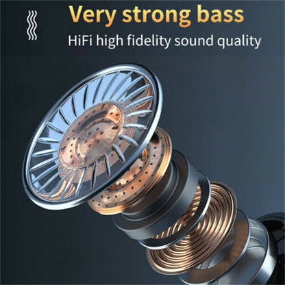 TWS Wireless 5.1 Waterproof Bluetooth Sports Earphones - Smallenterprised 