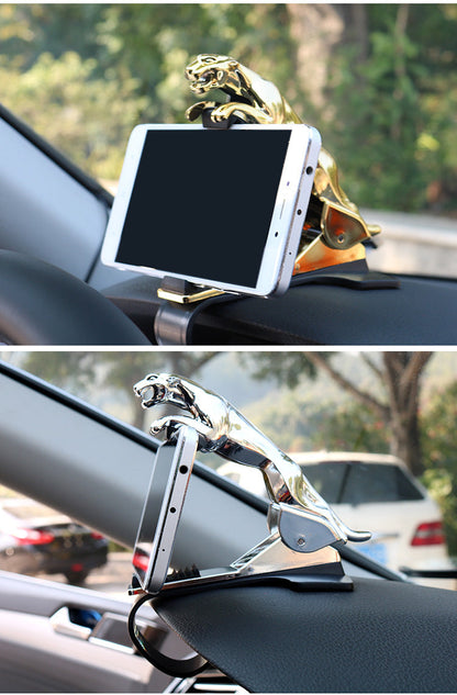 Car Leopard Form Dashboard Phone Holder - Smallenterprised 