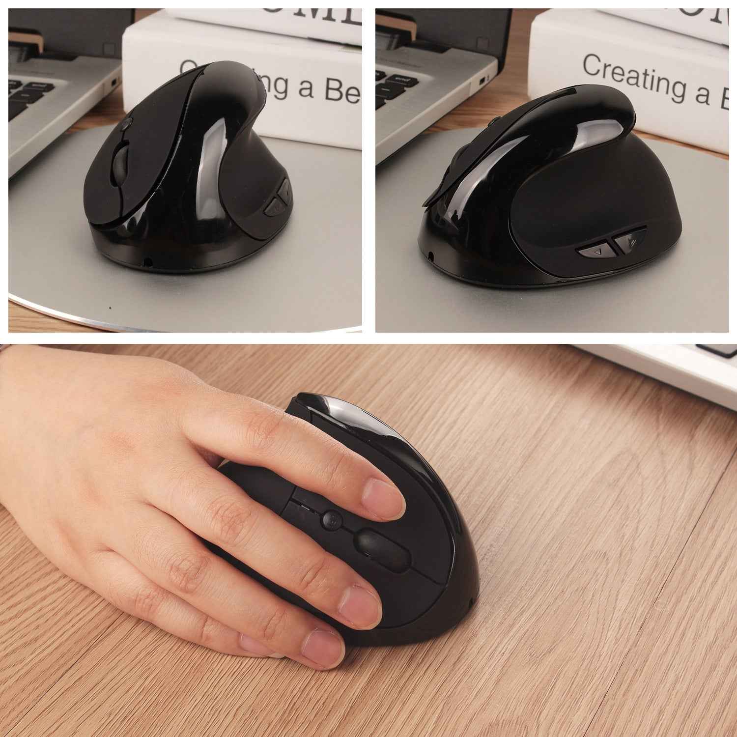 Wireless Charging Vertical Ergonomic Mouse