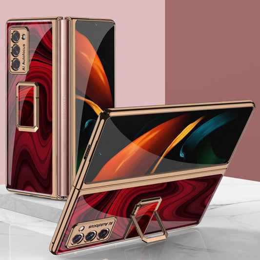Folding Vertical Clock Phone Case Full Inclusive Personality Male - Small Enterprise