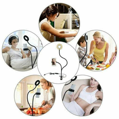 Ring Light Dimmable Lighting Phone Selfie Tripod Stand Makeup Live Lamp