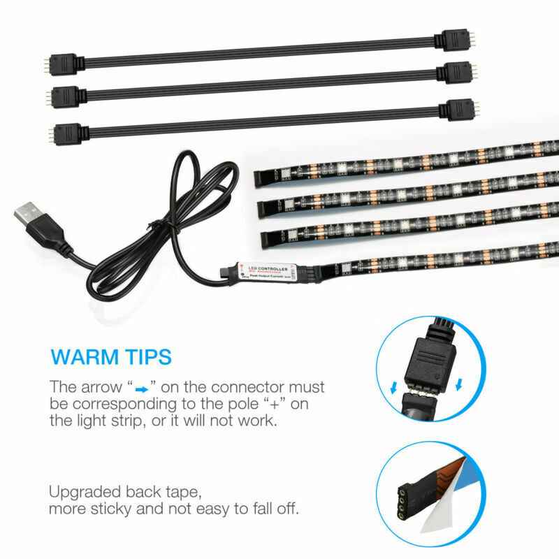RGB LED Strip TV/Computer Light Kit with Remote