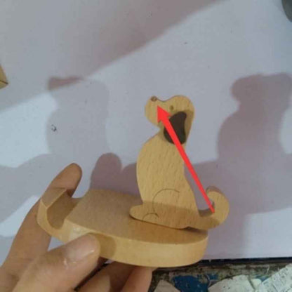 Creative Coin Beech Wood Lazy Phone Holder