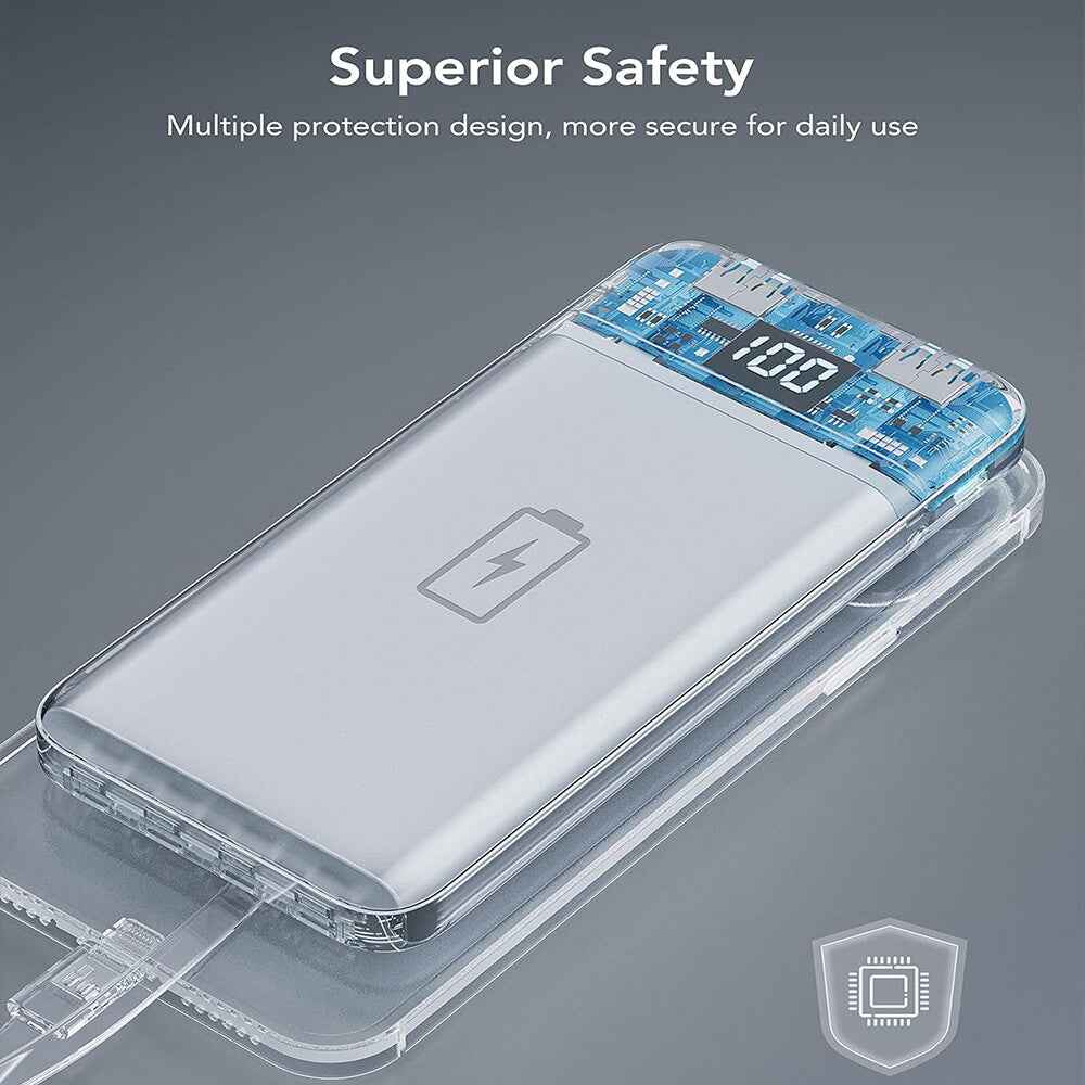 Power Bank 9000000mAh Fast Charger 4 USB Ports