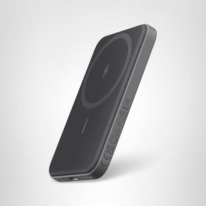 Anker 621 Magnetic Portable Charger (MagGo), 5,000mAh Wireless Power Bank with USB-C Cable, Magsafe-Compatible Battery Pack for iPhone 16/15/14/13/12 Series
