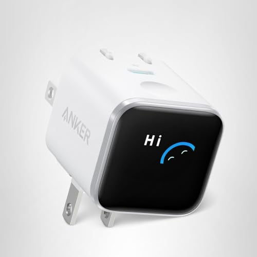 Anker Smart Display Charger,Anker Nano 45W Max GaN Fast Charging USB C Charger Block,180° Foldable Plug,Smart Recognition,Built-in Care Mode,for iPhone17/16/15(Non-Battery,One USB-C Port,No Cable)