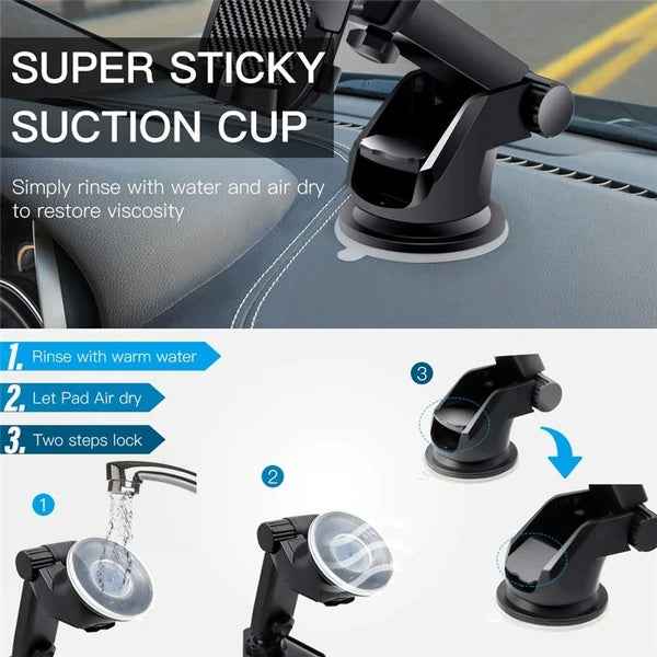 360° Universal Car Mount Holder for Phone & GPS