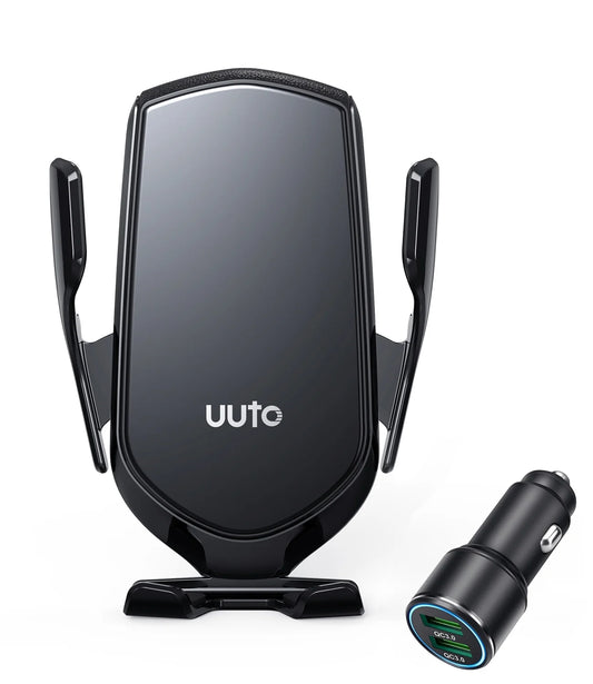 R2 Fast Wireless Charging Air Vent Iphone Samsung Car Mounts with Type-C Cable