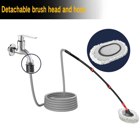 Portable 41 Car Wash Mop with Soft Brush & 10m Hose