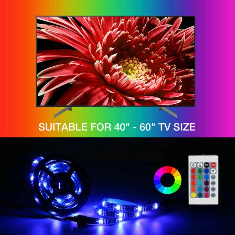 RGB LED Strip TV/Computer Light Kit with Remote