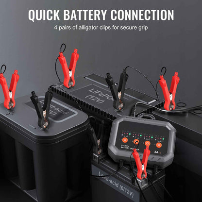 VEVOR 8-Amp Smart Battery Charger & Maintainer