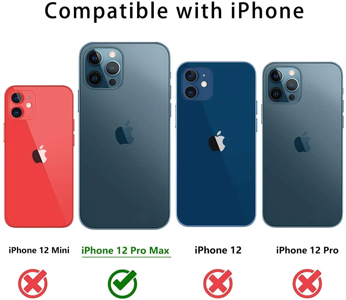 [ 2 Pack ]  Camera Lens Protector for Iphone 12 Pro Max, Scratch Resistant, Easy Installation