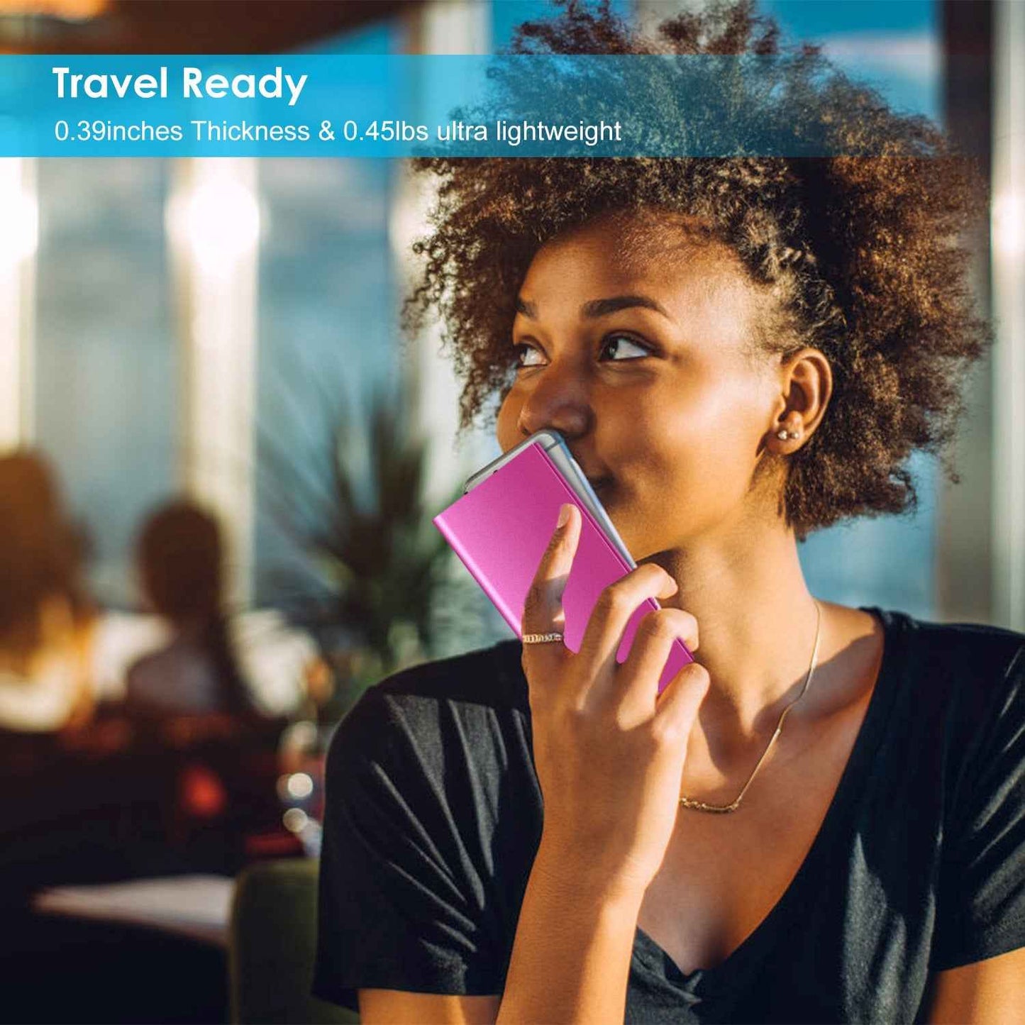 Ultra-thin 20000mAh Dual USB Power Bank