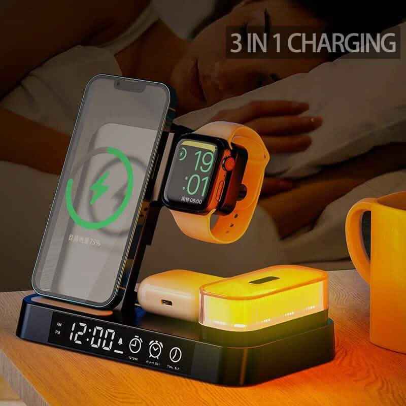 4-in-1 Wireless Charger with LED Night Light