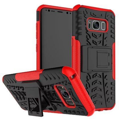 Samsung S8 plus Galaxy S8 mobile phone shell bracket colorful pattern in tire pattern inclusive fall proof sleeve - Small Enterprise