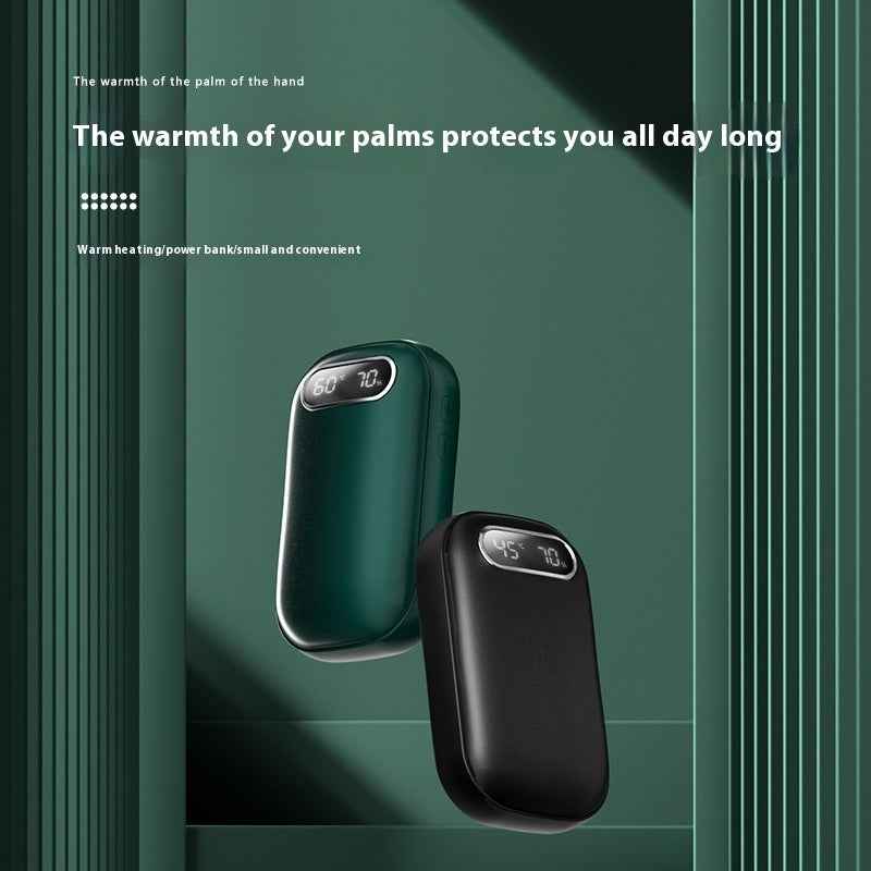 Double-Sided USB Digital Display Hand Warmer