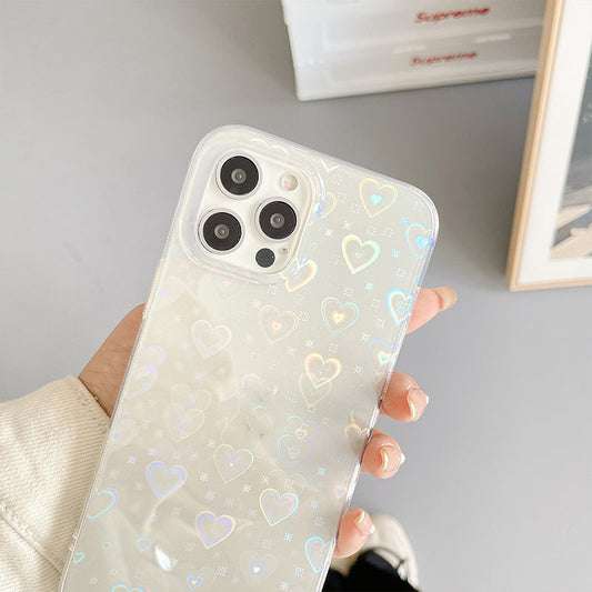 Laser Colorful Love For Double-sided Coated Silicone Phone Case - Small Enterprise
