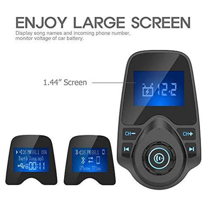 Nulaxy FlexiConnect: 2024 Bluetooth FM Car Adapter