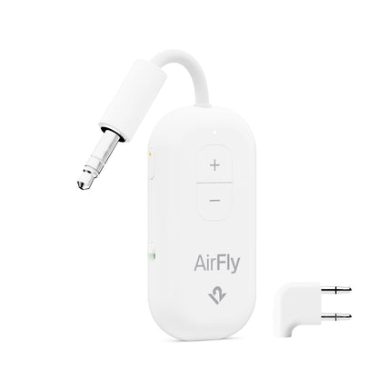 Twelve South AirFly SE | Bluetooth Wireless Audio Transmitter Adapter for AirPods/Headphones, 20+ Hr Battery, Works with 3.5mm aux Jacks on Airplanes, TVs, Gym Equipment, and Travel - Small Enterprise