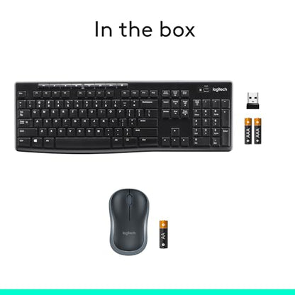 Logitech MK270 Wireless Keyboard-Mouse Duo - Black